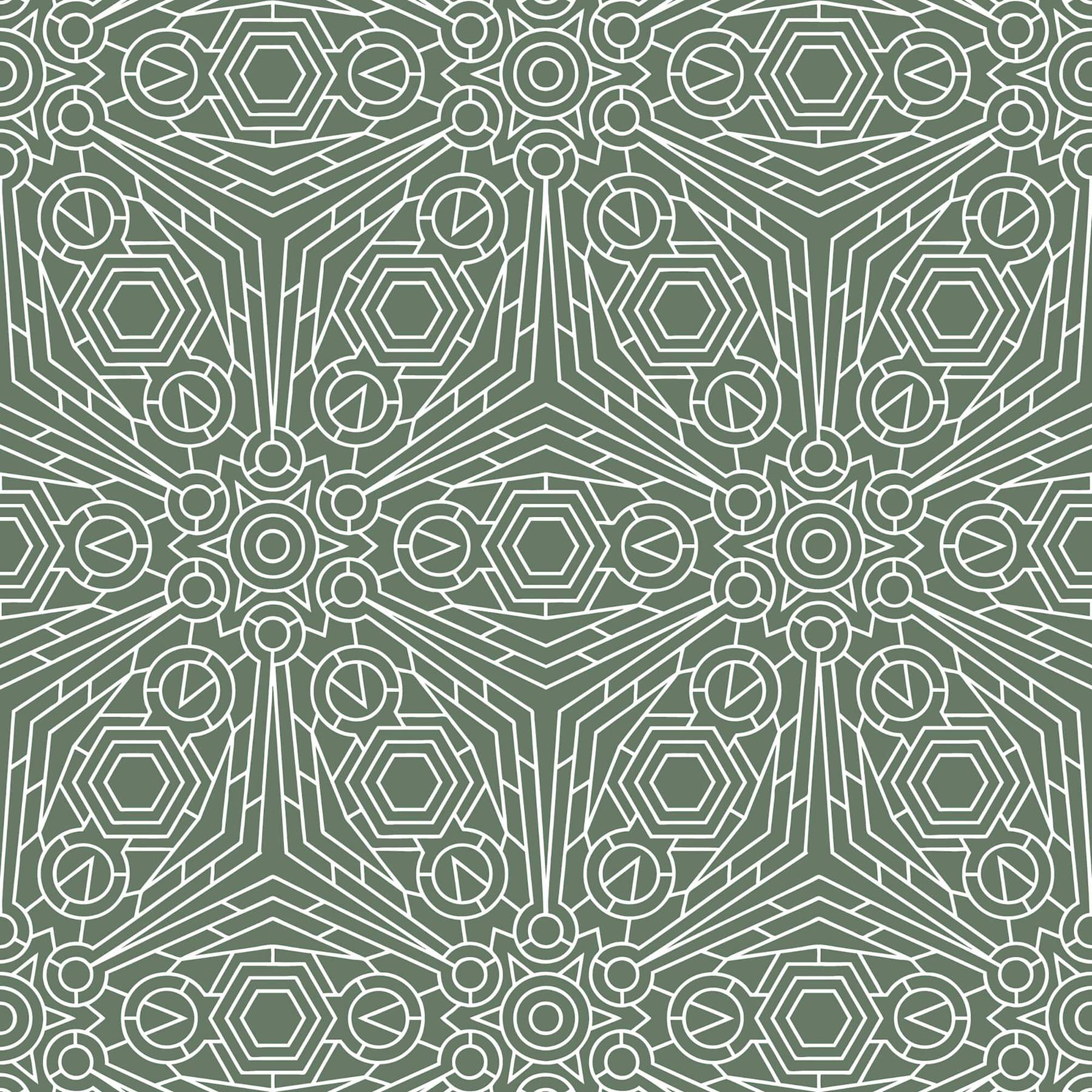 Line Art-Inspired Wallpaper