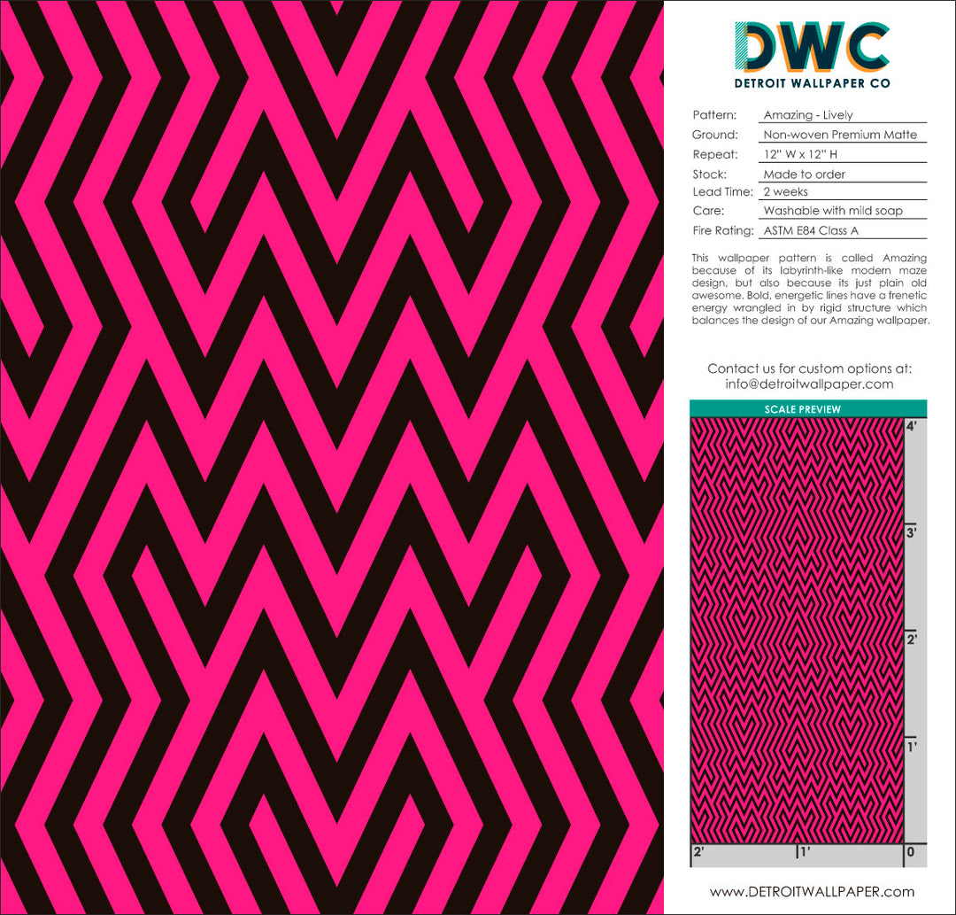 Amazing - Lively <br> Wallpaper - The Detroit Wallpaper Co.