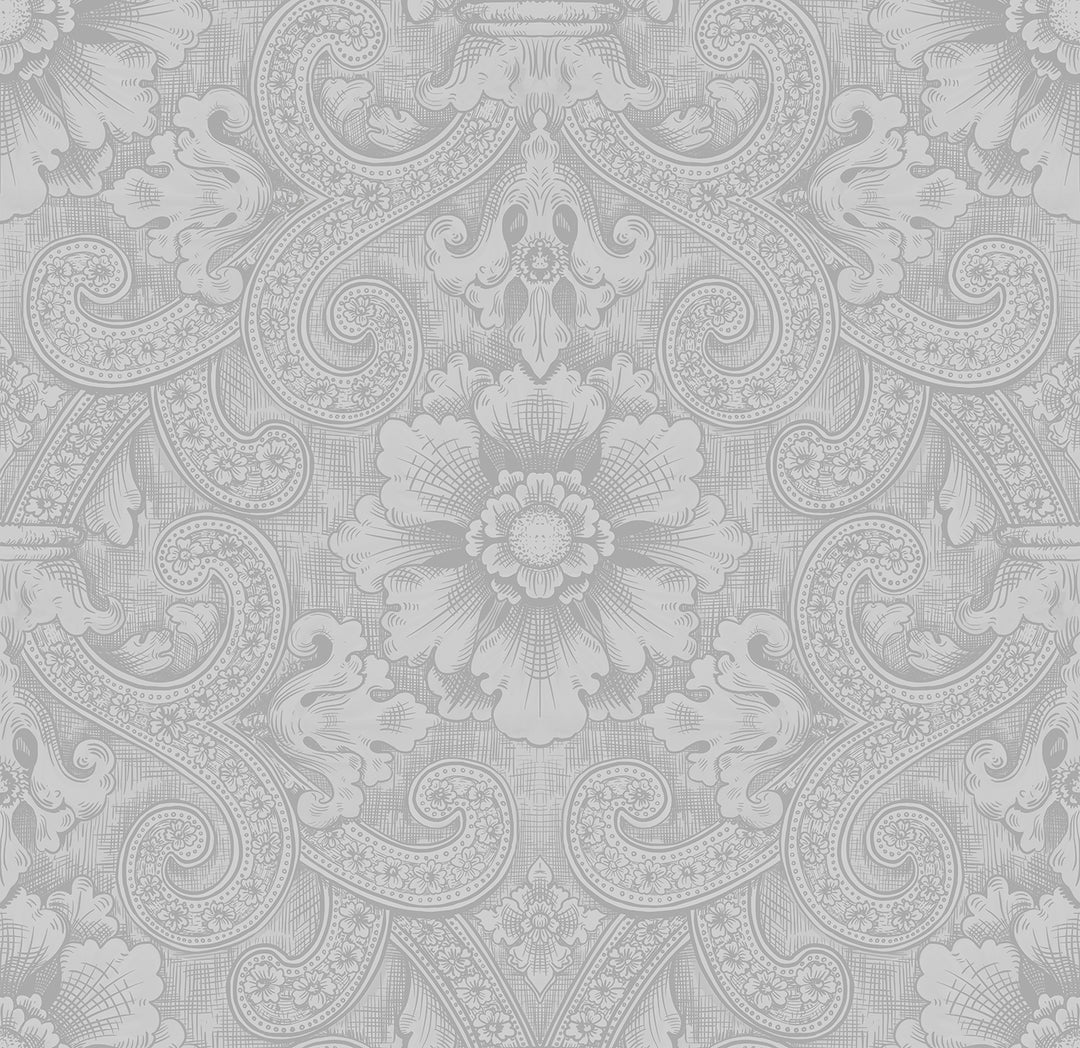 Astra - French Gray <br> Wallpaper - The Detroit Wallpaper Co.