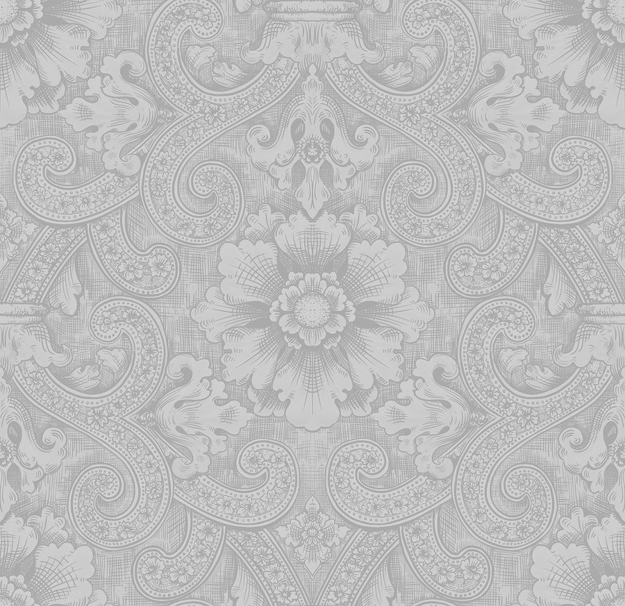 Astra - French Gray <br> Wallpaper - The Detroit Wallpaper Co.
