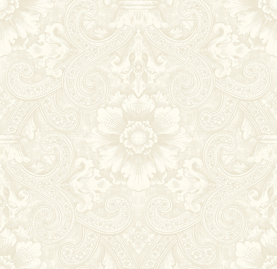 Astra - Spun Cotton <br> Wallpaper - The Detroit Wallpaper Co.