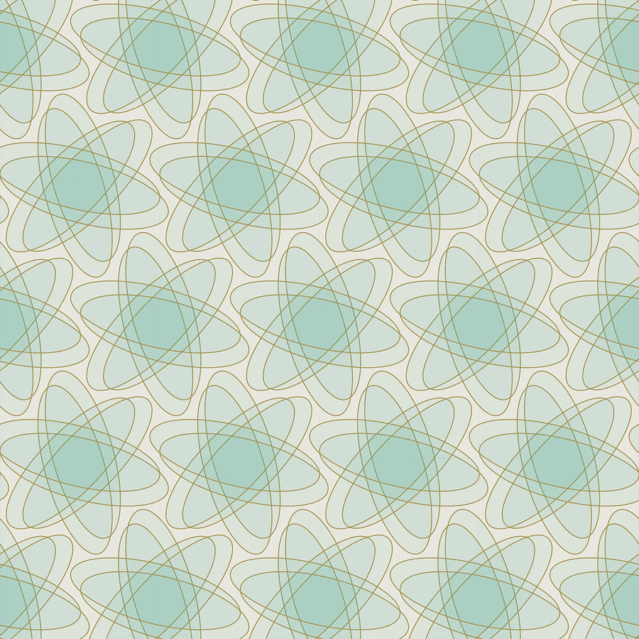 Atomic Age - Neutron <br> Wallpaper - The Detroit Wallpaper Co.