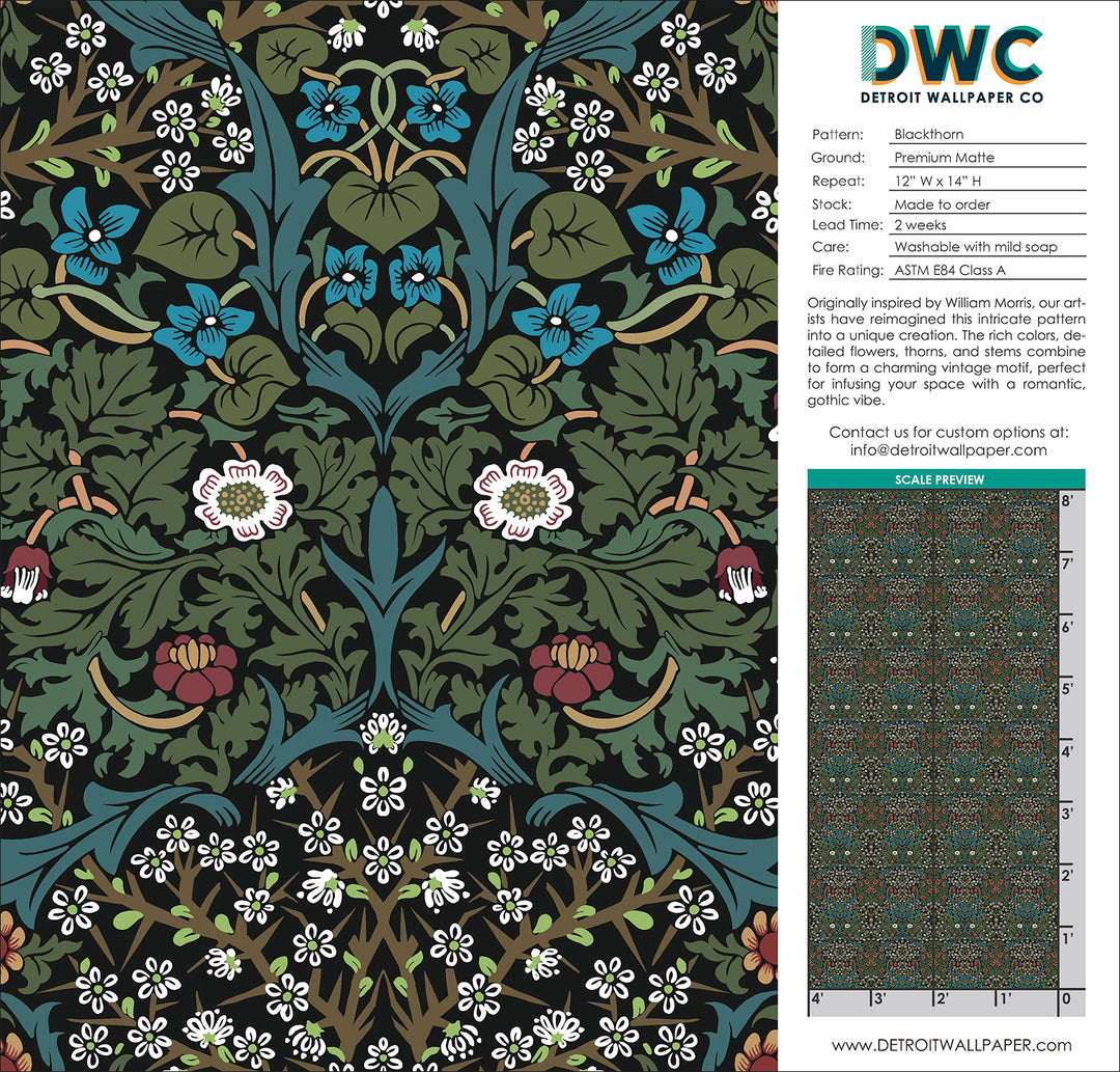 Blackthorn <br> Wallpaper - The Detroit Wallpaper Co.