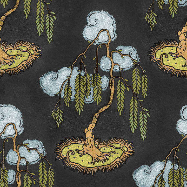 Bonsai - Breeze <br> Wallpaper - The Detroit Wallpaper Co.