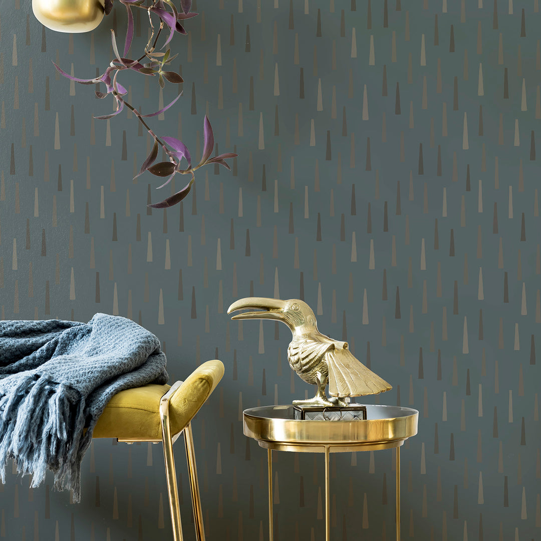 Brayer - Rain <br> Wallpaper - The Detroit Wallpaper Co.