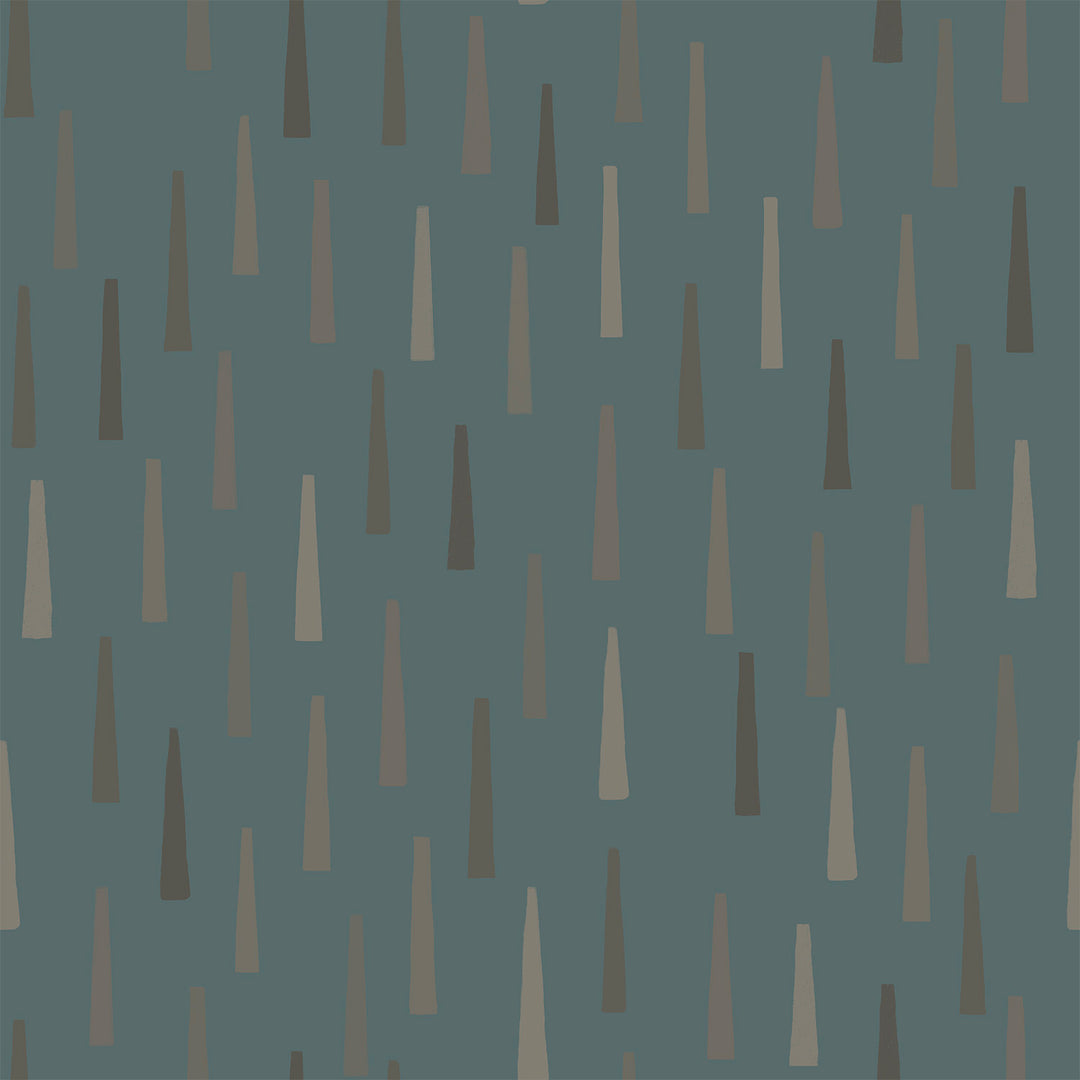 Brayer - Rain <br> Wallpaper - The Detroit Wallpaper Co.