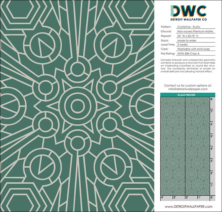 Crystalline - Rustic <br> Wallpaper - The Detroit Wallpaper Co.