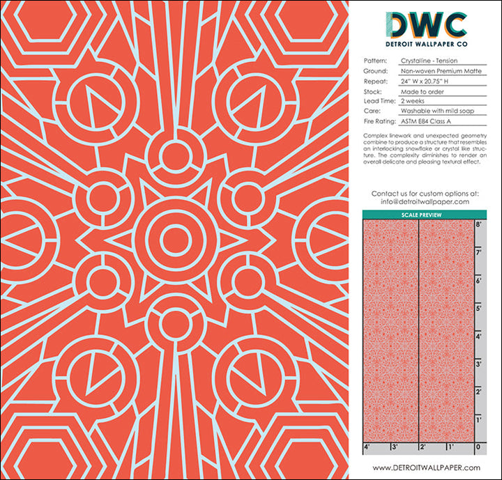 Crystalline - Tension <br> Wallpaper - The Detroit Wallpaper Co.