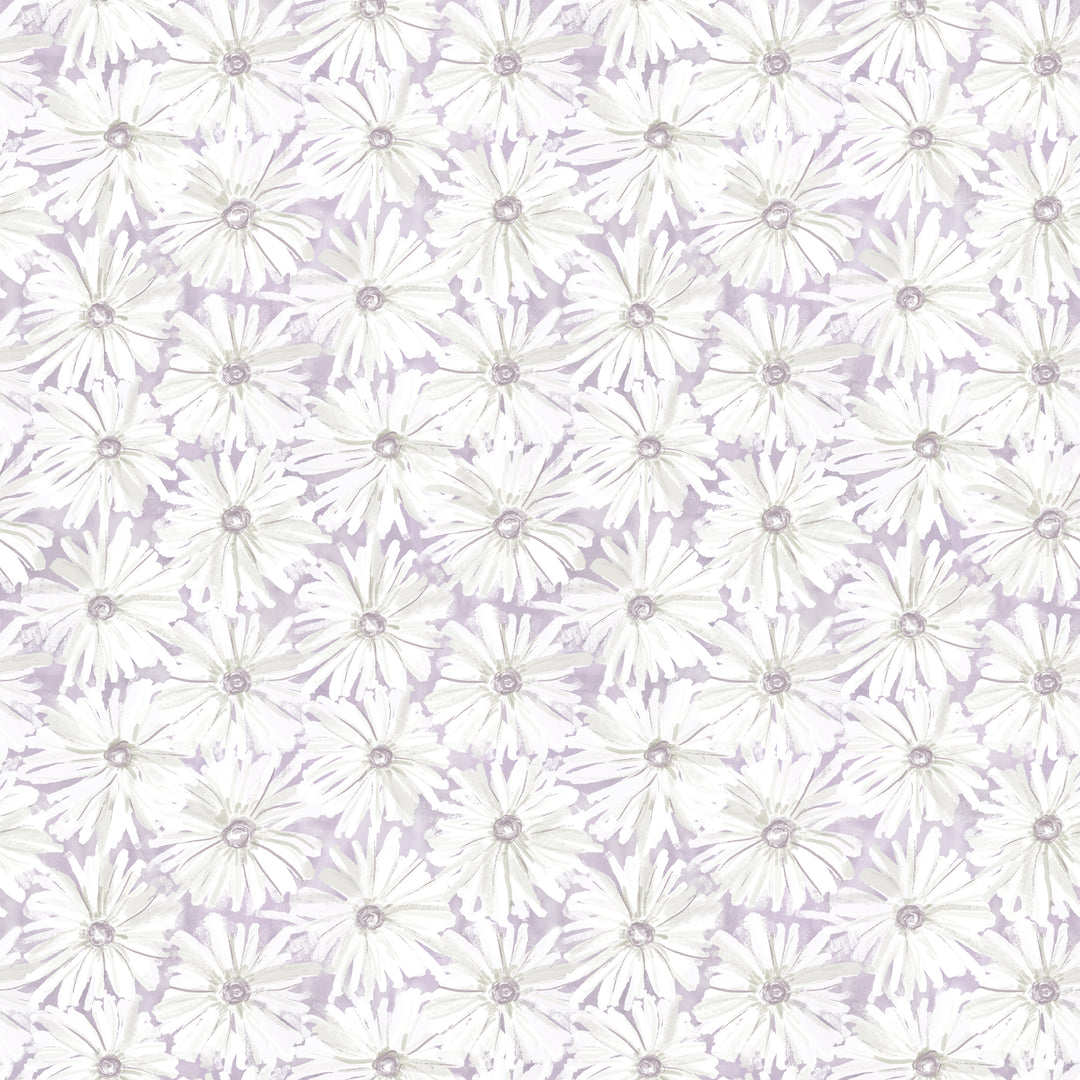 Daisy Chain - Lavender <br> Wallpaper - The Detroit Wallpaper Co.