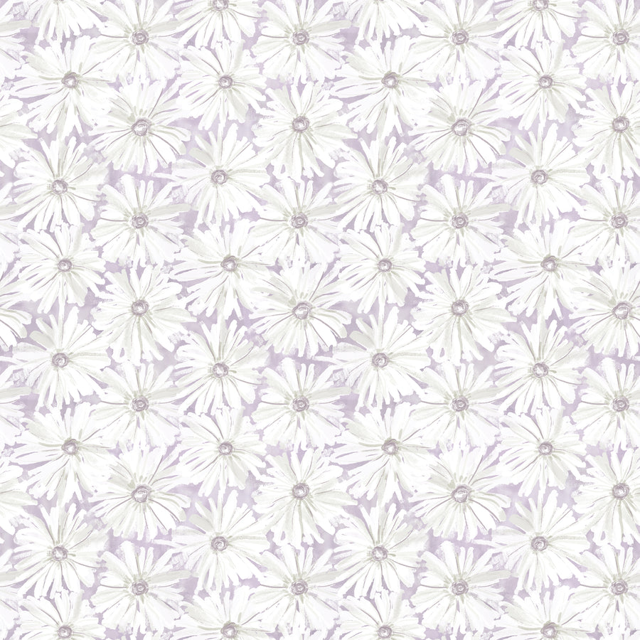 Daisy Chain - Lavender <br> Wallpaper - The Detroit Wallpaper Co.