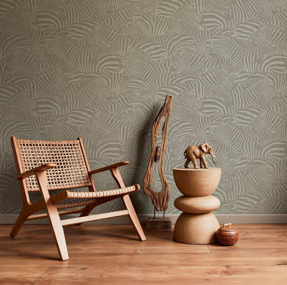 Dazzle - Fog <br> Wallpaper - The Detroit Wallpaper Co.