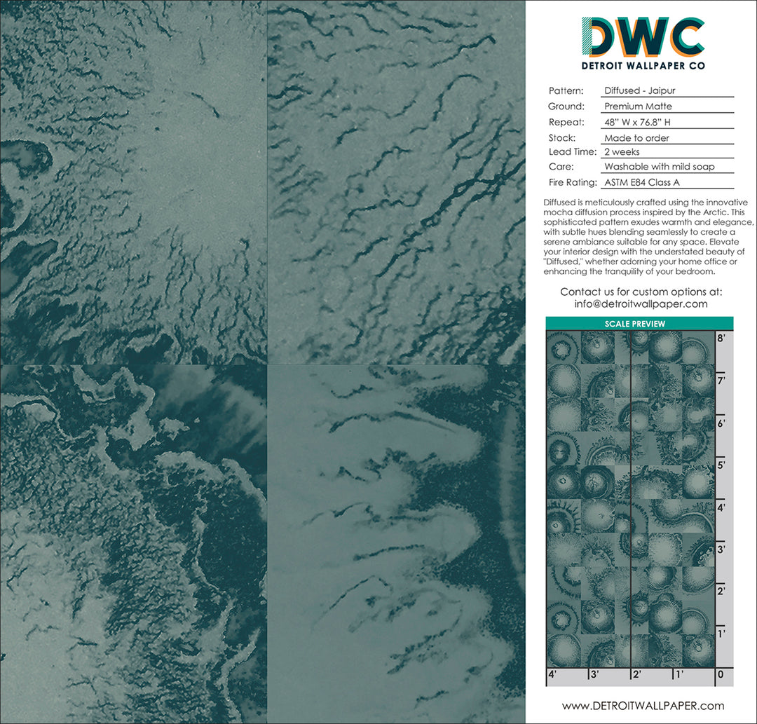 Diffused - Jaipur <br> Wallpaper - The Detroit Wallpaper Co.