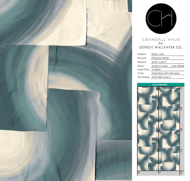 Echos - Iced <br> Wallpaper - The Detroit Wallpaper Co.