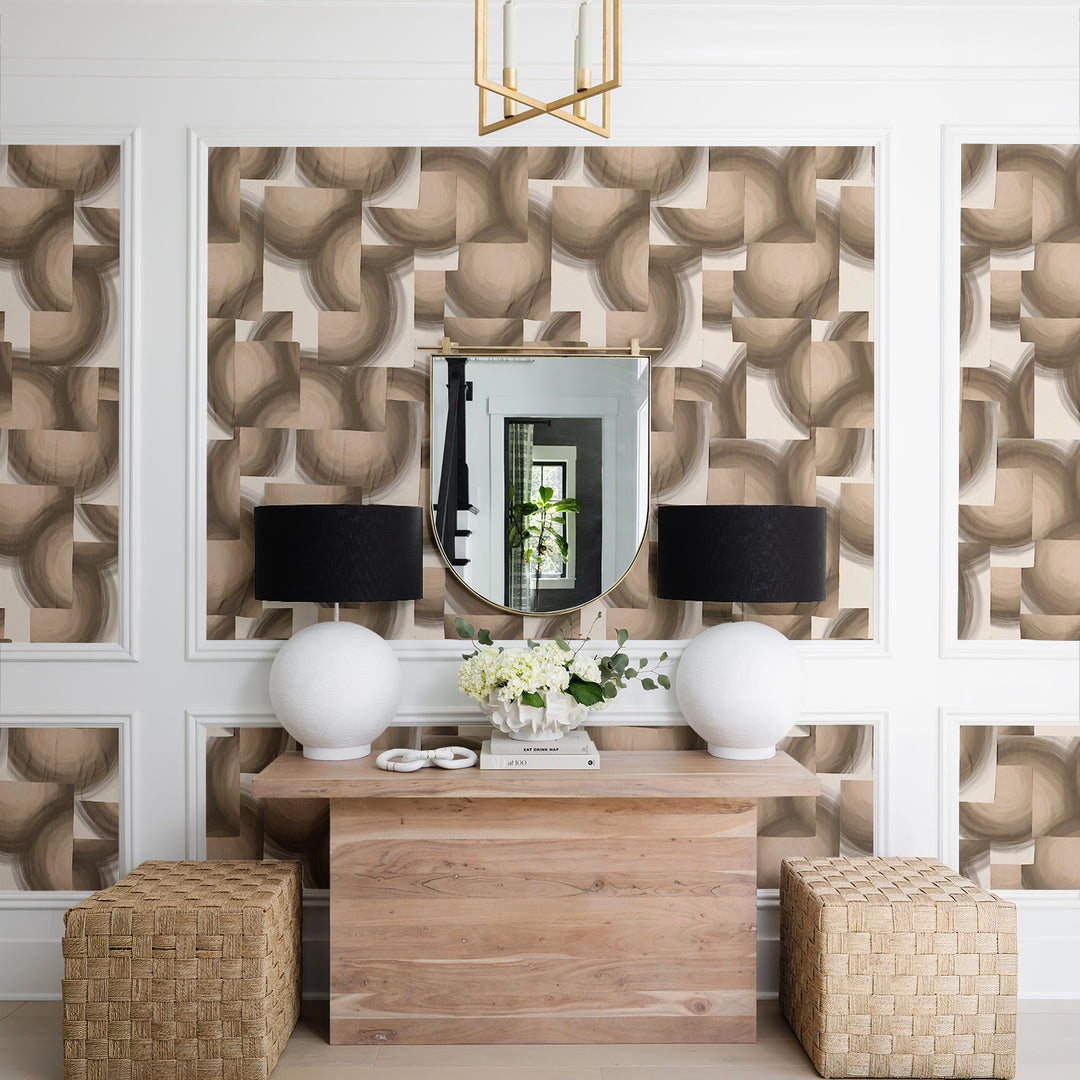 Echos - Macchiato <br> Wallpaper - The Detroit Wallpaper Co.