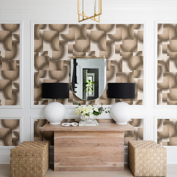 Echos - Macchiato <br> Wallpaper - The Detroit Wallpaper Co.