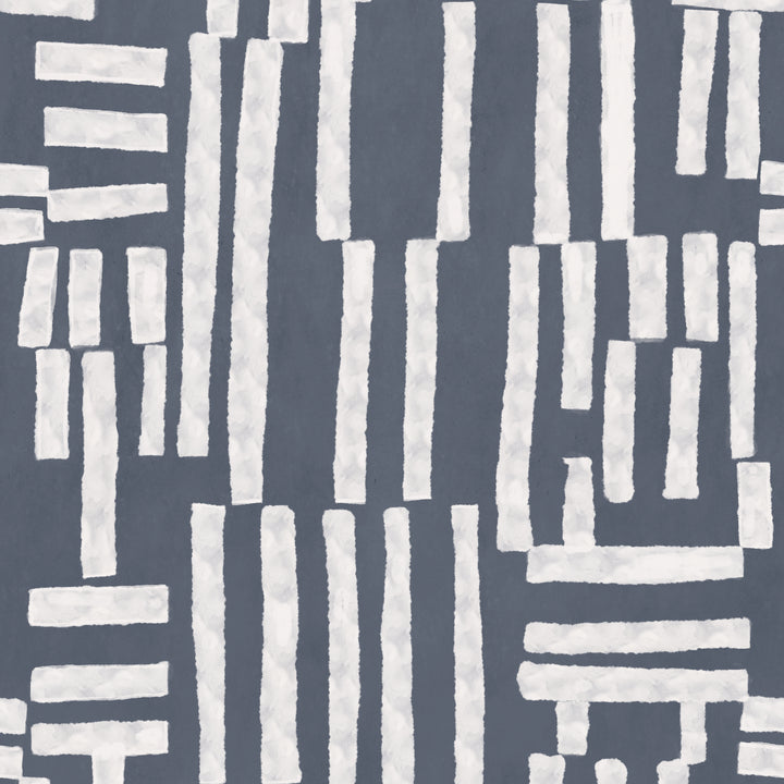 Edgy - Neutral Navy <br> Wallpaper - The Detroit Wallpaper Co.
