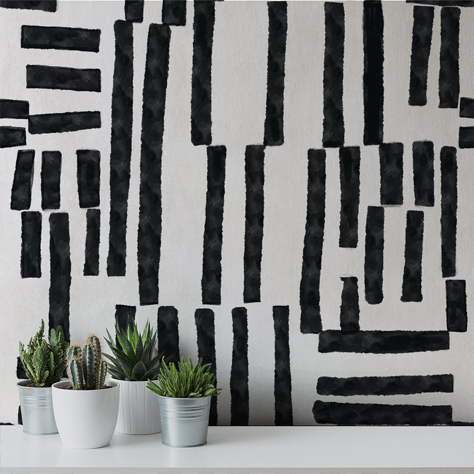 Edgy - Parchment <br> Wallpaper - The Detroit Wallpaper Co.