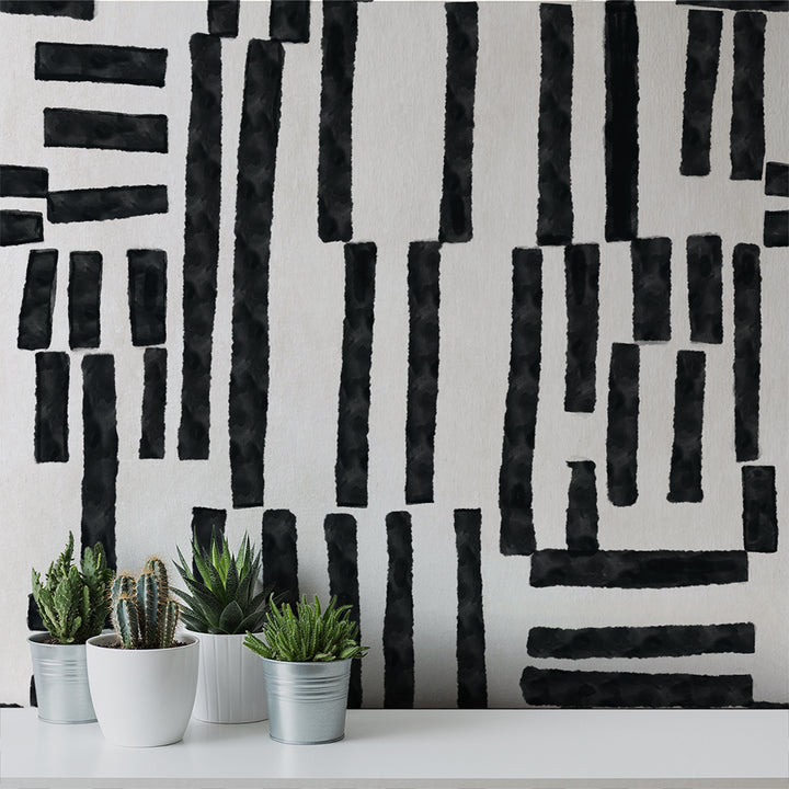 Edgy - Parchment <br> Wallpaper - The Detroit Wallpaper Co.