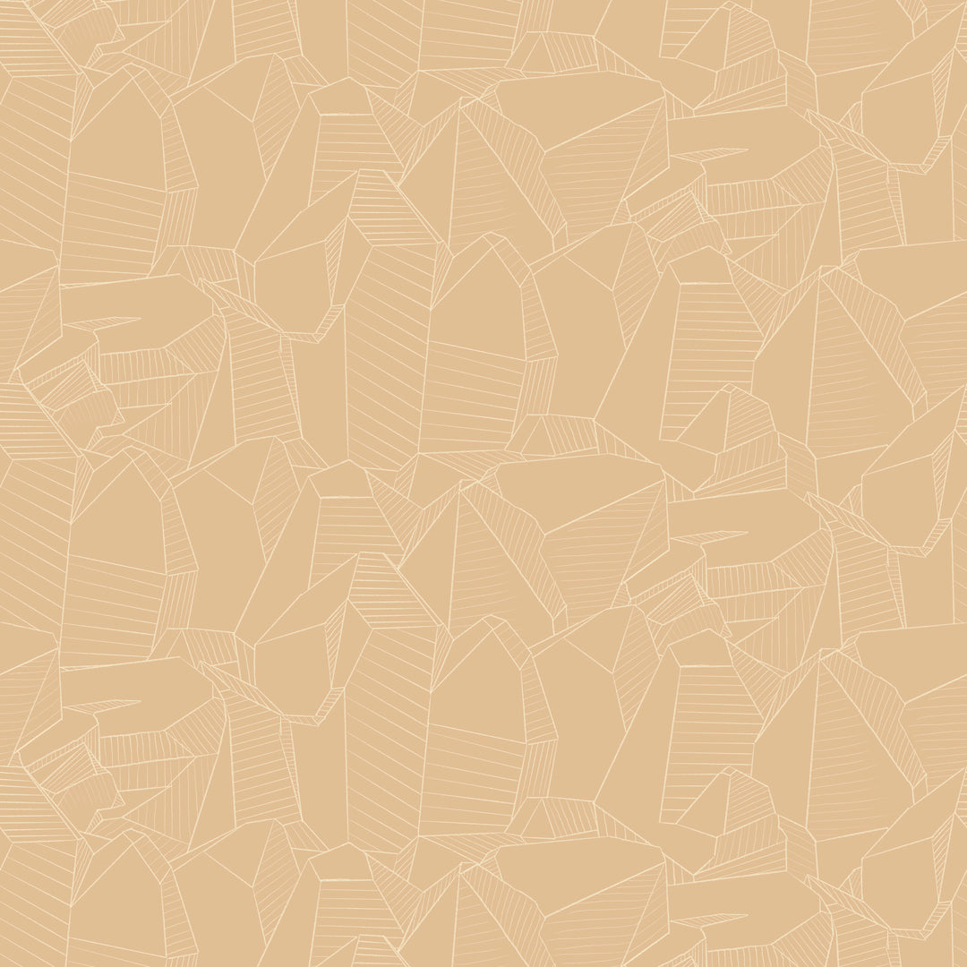 Facets - Earthen <br> Wallpaper - The Detroit Wallpaper Co.