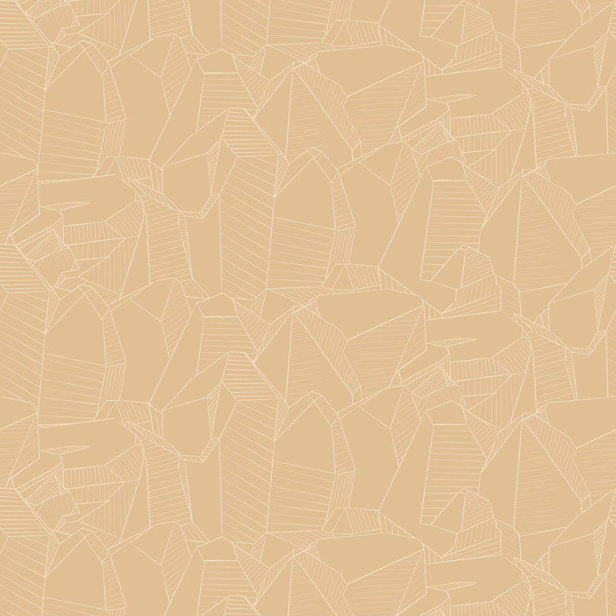 Facets - Earthen <br> Wallpaper - The Detroit Wallpaper Co.