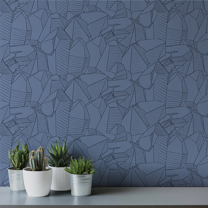 Facets - Crystal <br> Wallpaper - The Detroit Wallpaper Co.