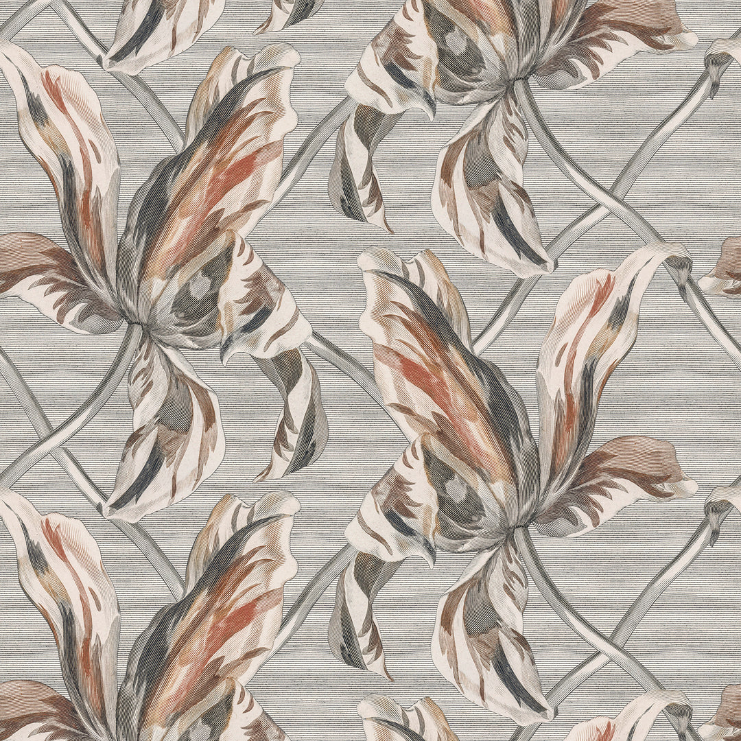 Floral Lattice - Rustic <br> Wallpaper - The Detroit Wallpaper Co.