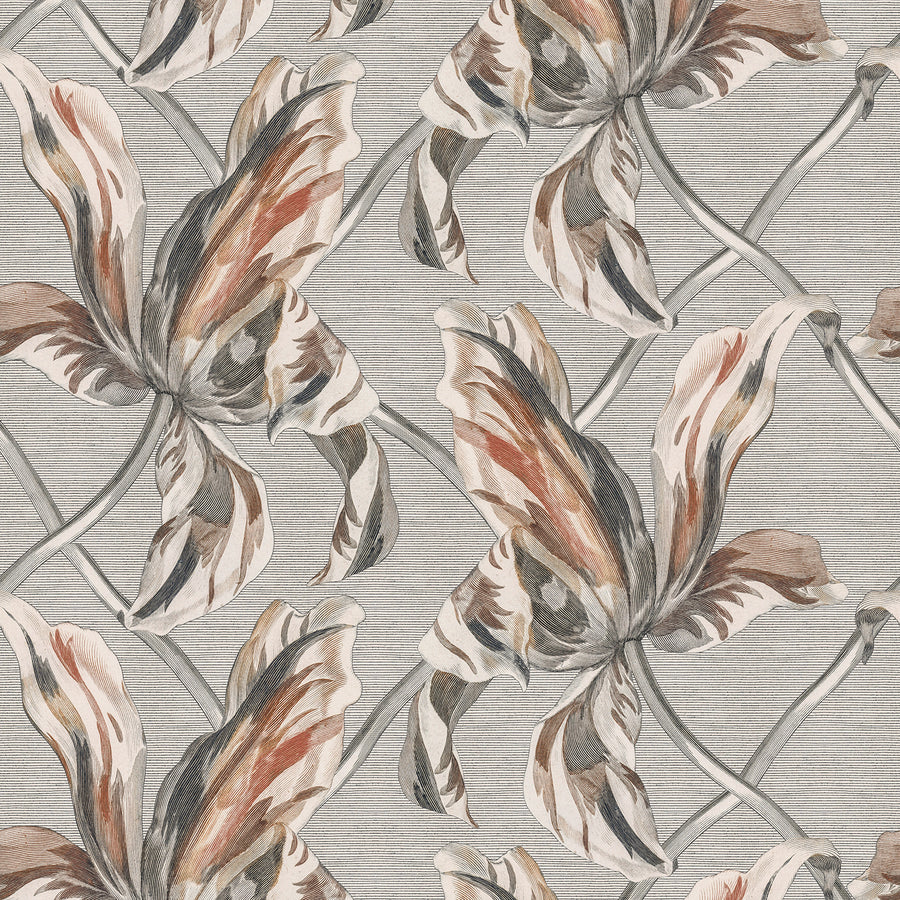 Floral Lattice - Rustic <br> Wallpaper - The Detroit Wallpaper Co.