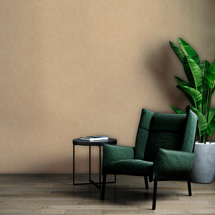 Facets - Earthen <br> Wallpaper - The Detroit Wallpaper Co.