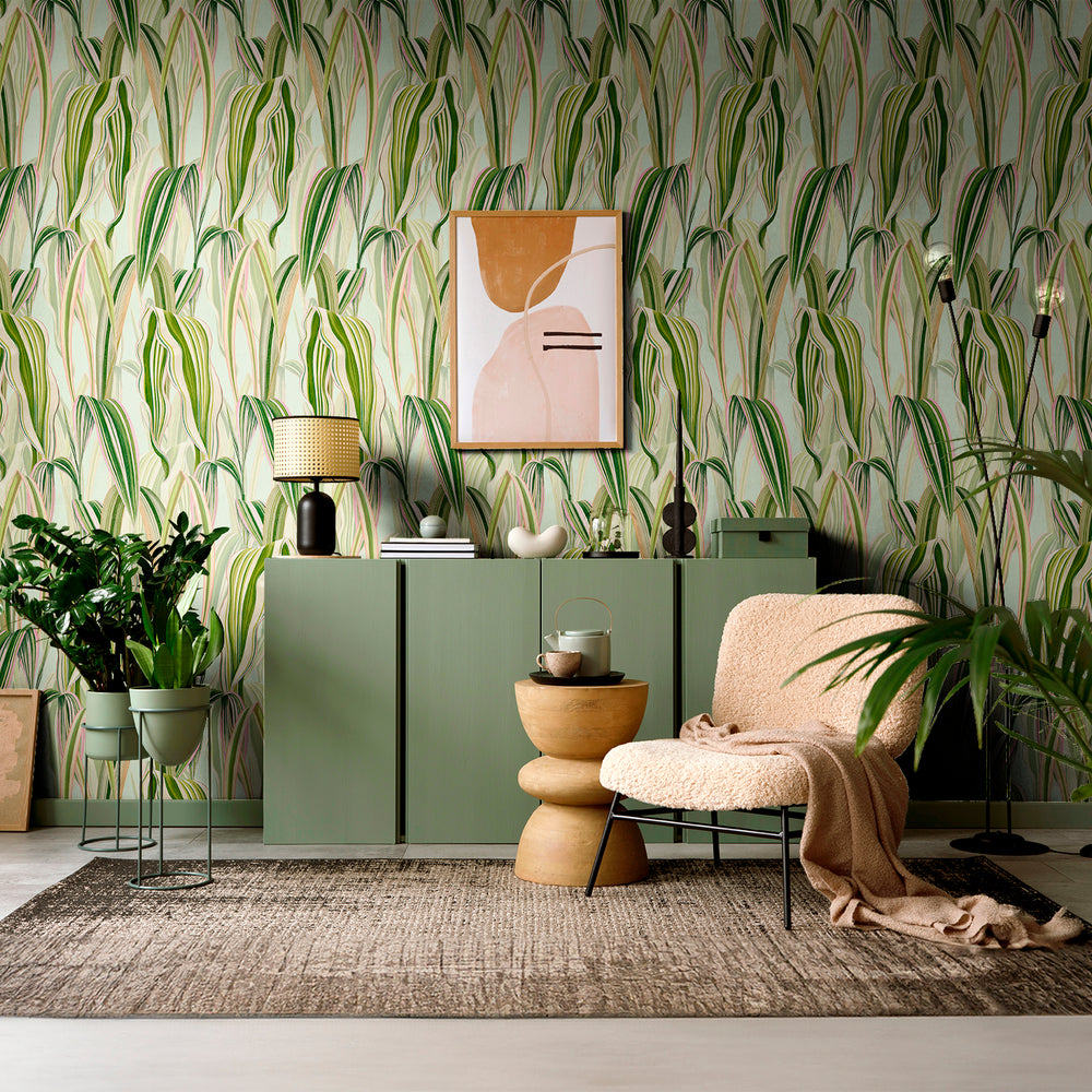 Gentle - Mint Fizz <br> Wallpaper - The Detroit Wallpaper Co.