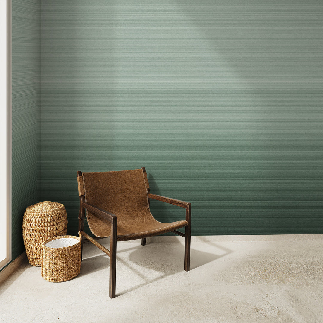 Glitch Ombré - Spruce <br> Wallpaper - The Detroit Wallpaper Co.