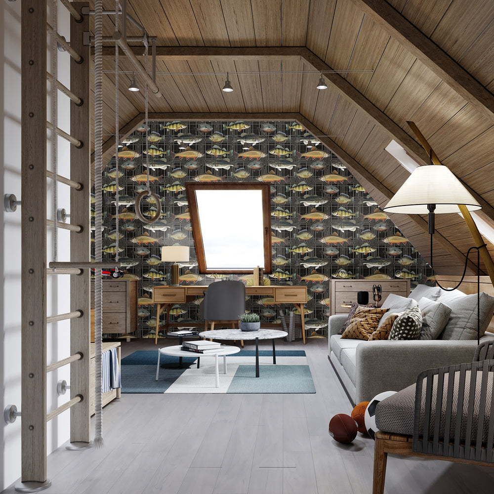 Great Lakes - Depths <br> Wallpaper - The Detroit Wallpaper Co.