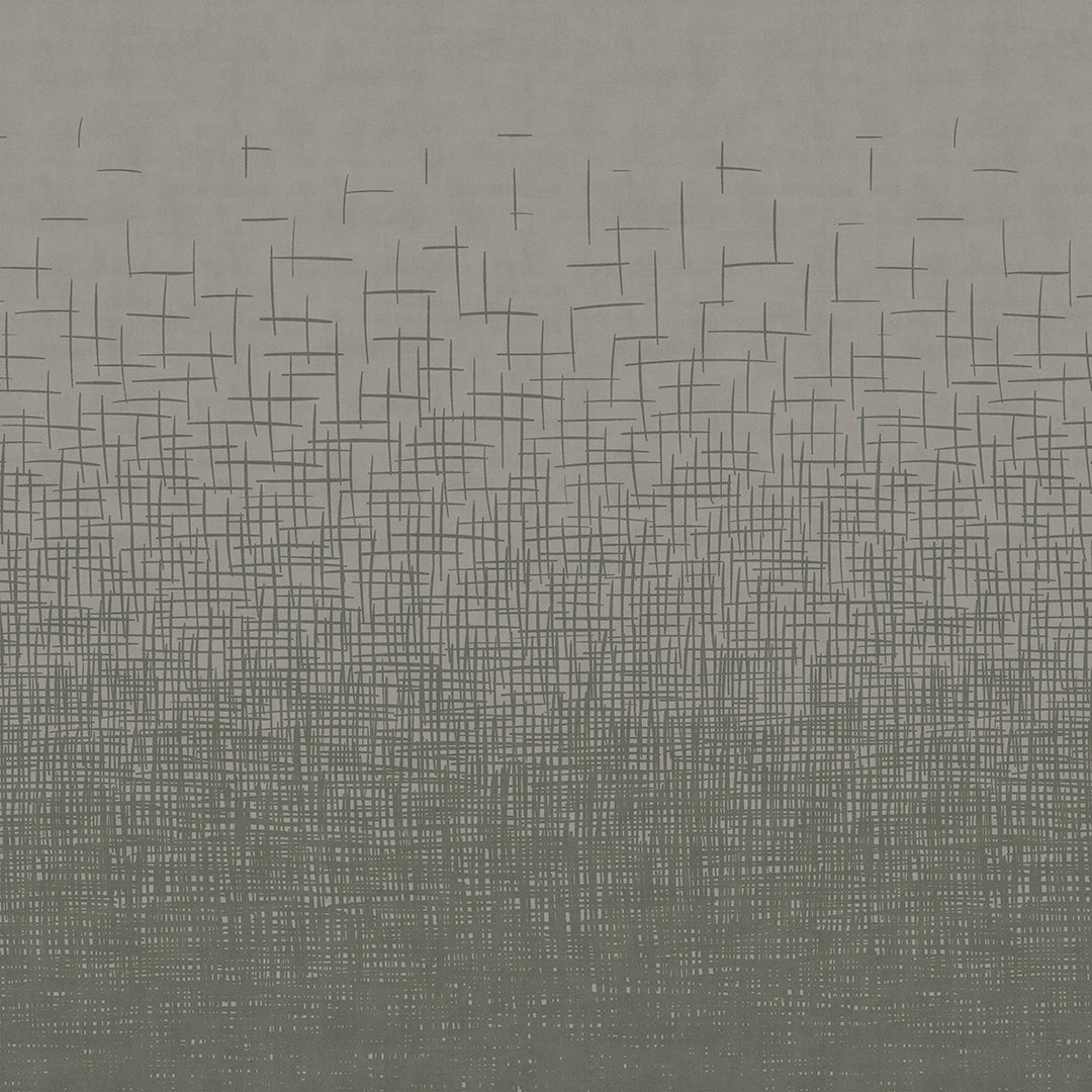 Hatched Ombré - Overcast <br> Wallpaper - The Detroit Wallpaper Co.