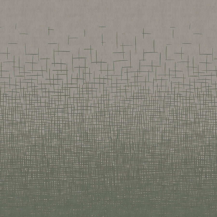 Hatched Ombré - Overcast <br> Wallpaper - The Detroit Wallpaper Co.