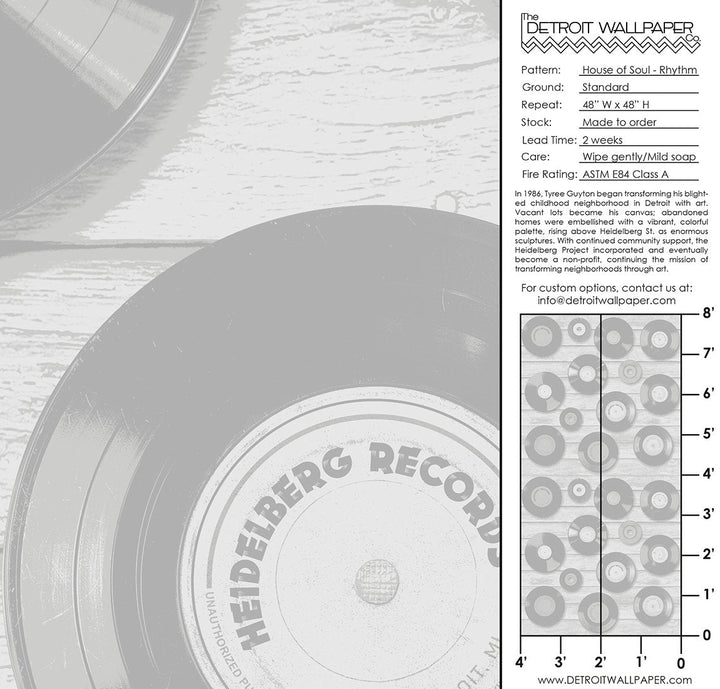 House of Soul - Rhythm <br> Wallpaper - The Detroit Wallpaper Co.