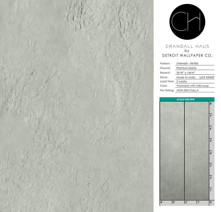 Limewash - Minted <br> Wallpaper - The Detroit Wallpaper Co.