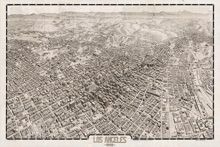 Los Angeles <br> Wallpaper Mural - The Detroit Wallpaper Co.