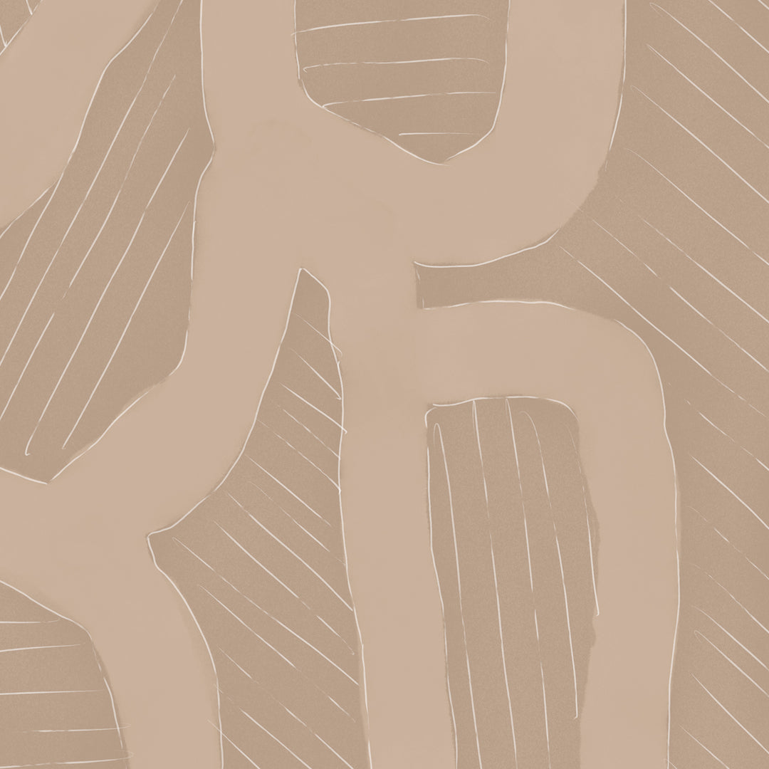 Mindful - Bisque <br> Wallpaper Mural