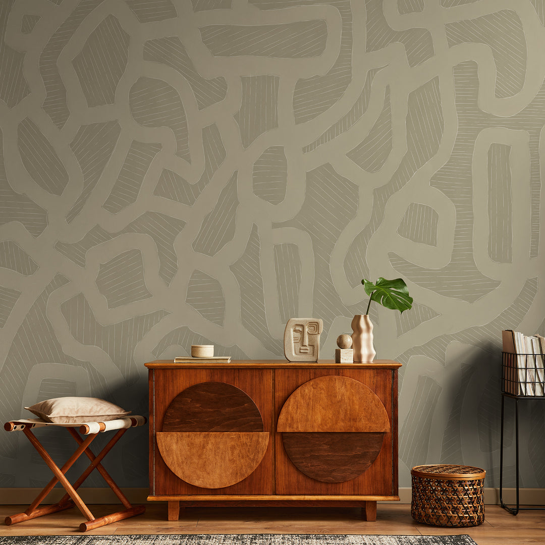 Mindful - Dry Grass <br> Wallpaper Mural - The Detroit Wallpaper Co.