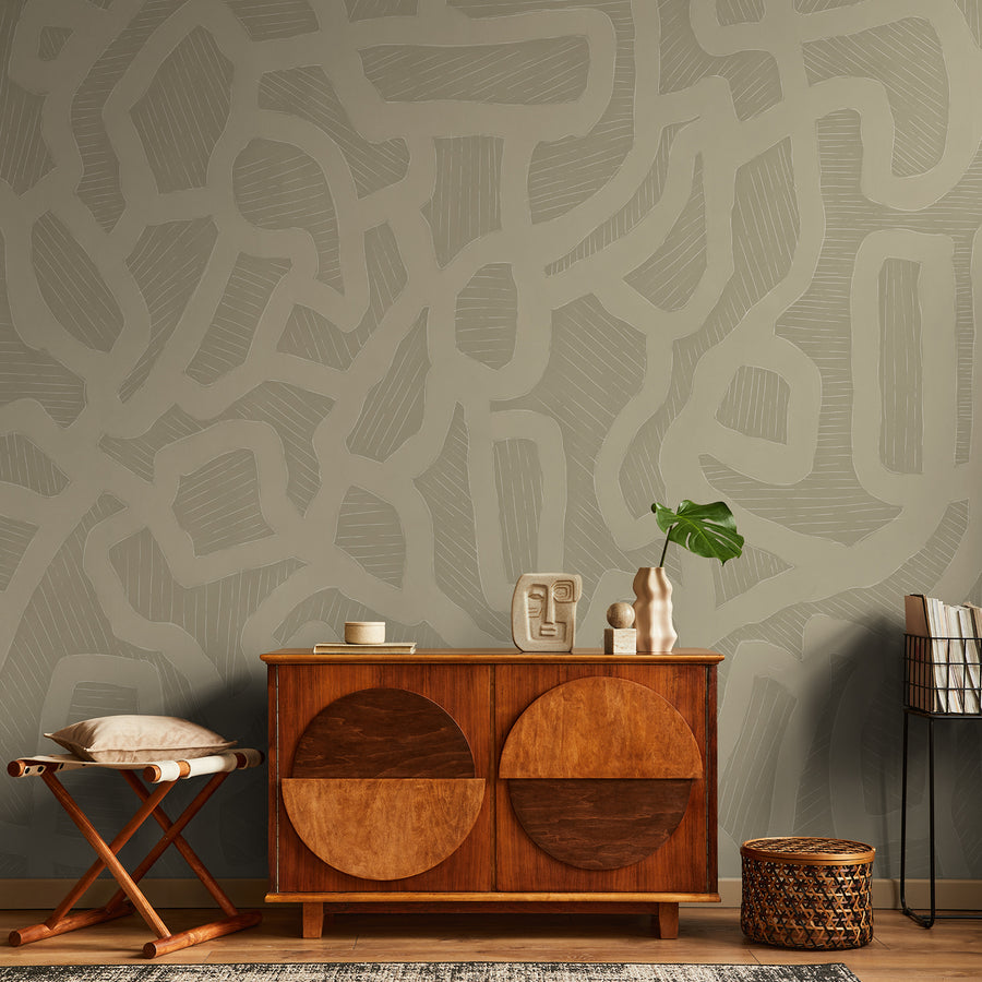 Mindful - Dry Grass <br> Wallpaper Mural - The Detroit Wallpaper Co.
