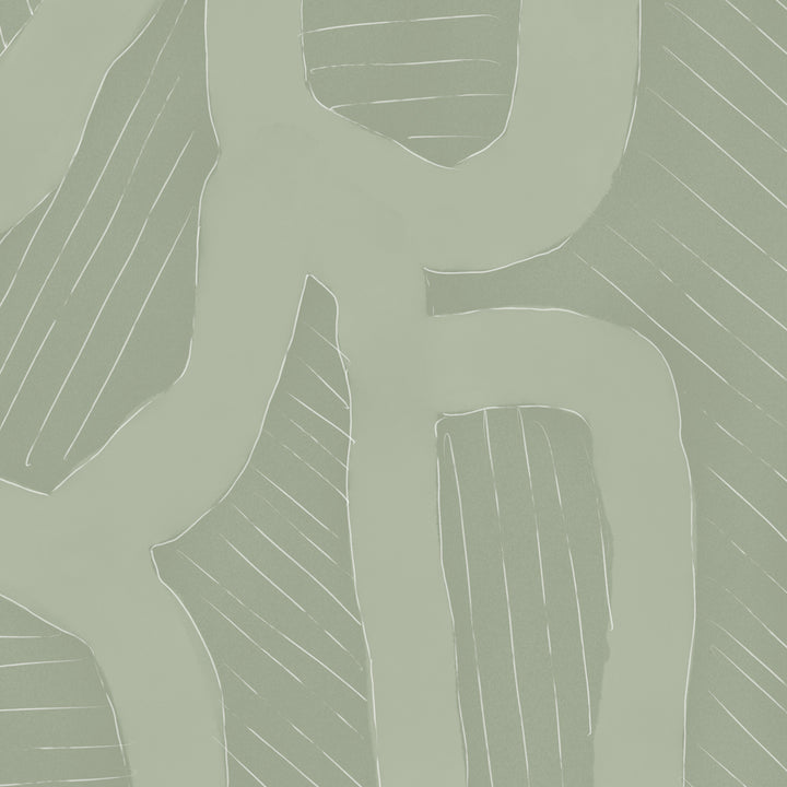 Mindful - Mossy <br> Wallpaper Mural - The Detroit Wallpaper Co.