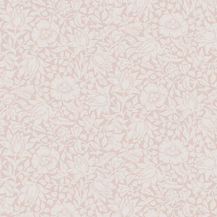 Morris - Dusty Rose <br> Wallpaper - The Detroit Wallpaper Co.