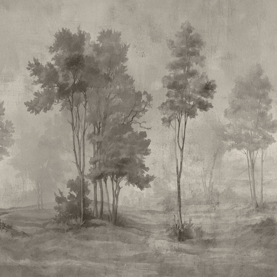 Painted Pines - Shadow Grove <br> Wallpaper Mural - The Detroit Wallpaper Co.
