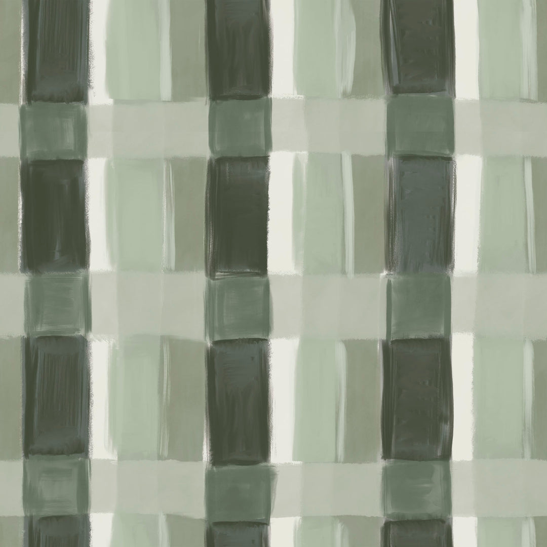 Painted Plaid - Camp <br> Wallpaper - The Detroit Wallpaper Co.