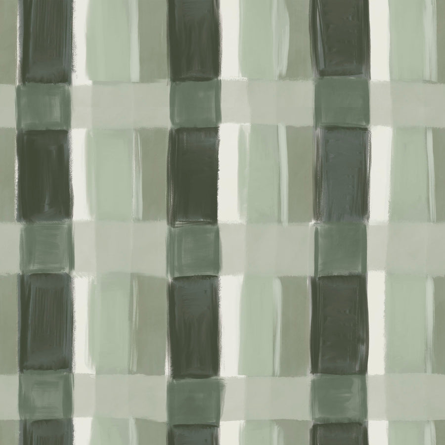 Painted Plaid - Camp <br> Wallpaper - The Detroit Wallpaper Co.