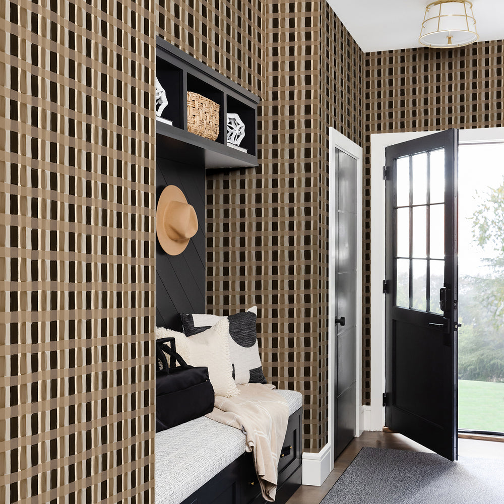 Painted Plaid - Hipster <br> Wallpaper - The Detroit Wallpaper Co.
