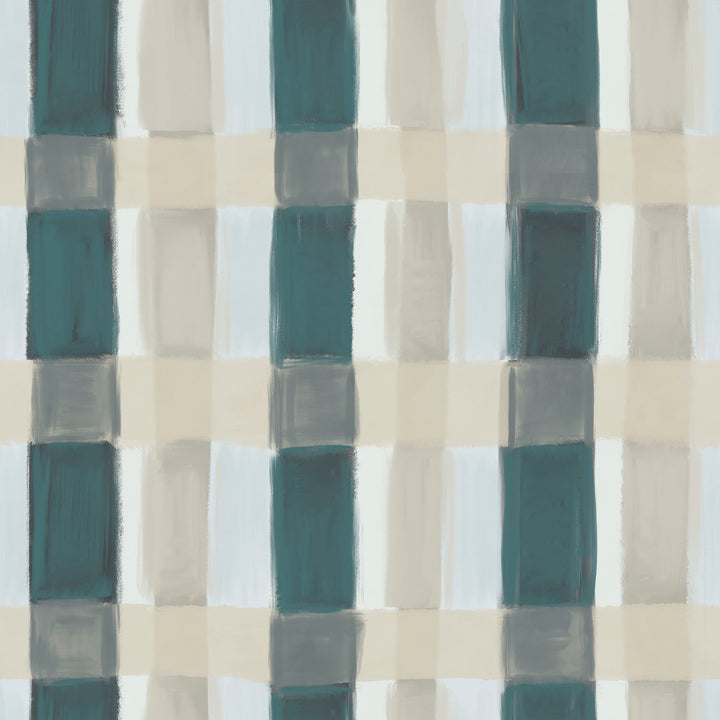 Painted Plaid -Prep School <br> Wallpaper - The Detroit Wallpaper Co.