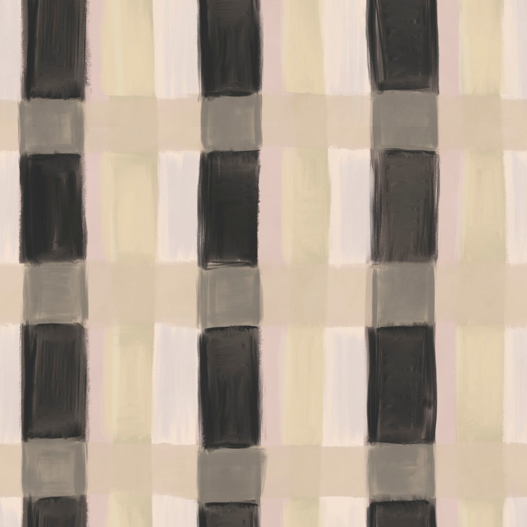 Painted Plaid -Punked <br> Wallpaper - The Detroit Wallpaper Co.