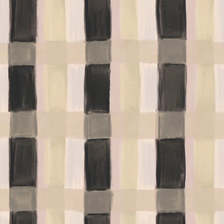 Painted Plaid -Punked <br> Wallpaper - The Detroit Wallpaper Co.