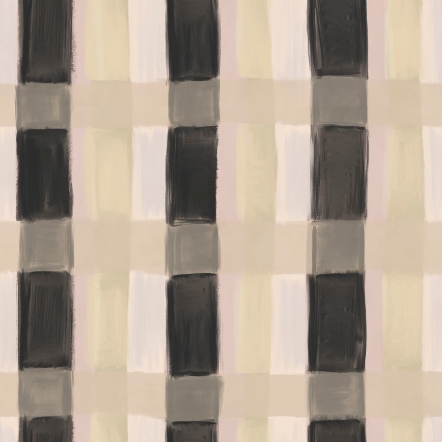 Painted Plaid -Punked <br> Wallpaper - The Detroit Wallpaper Co.