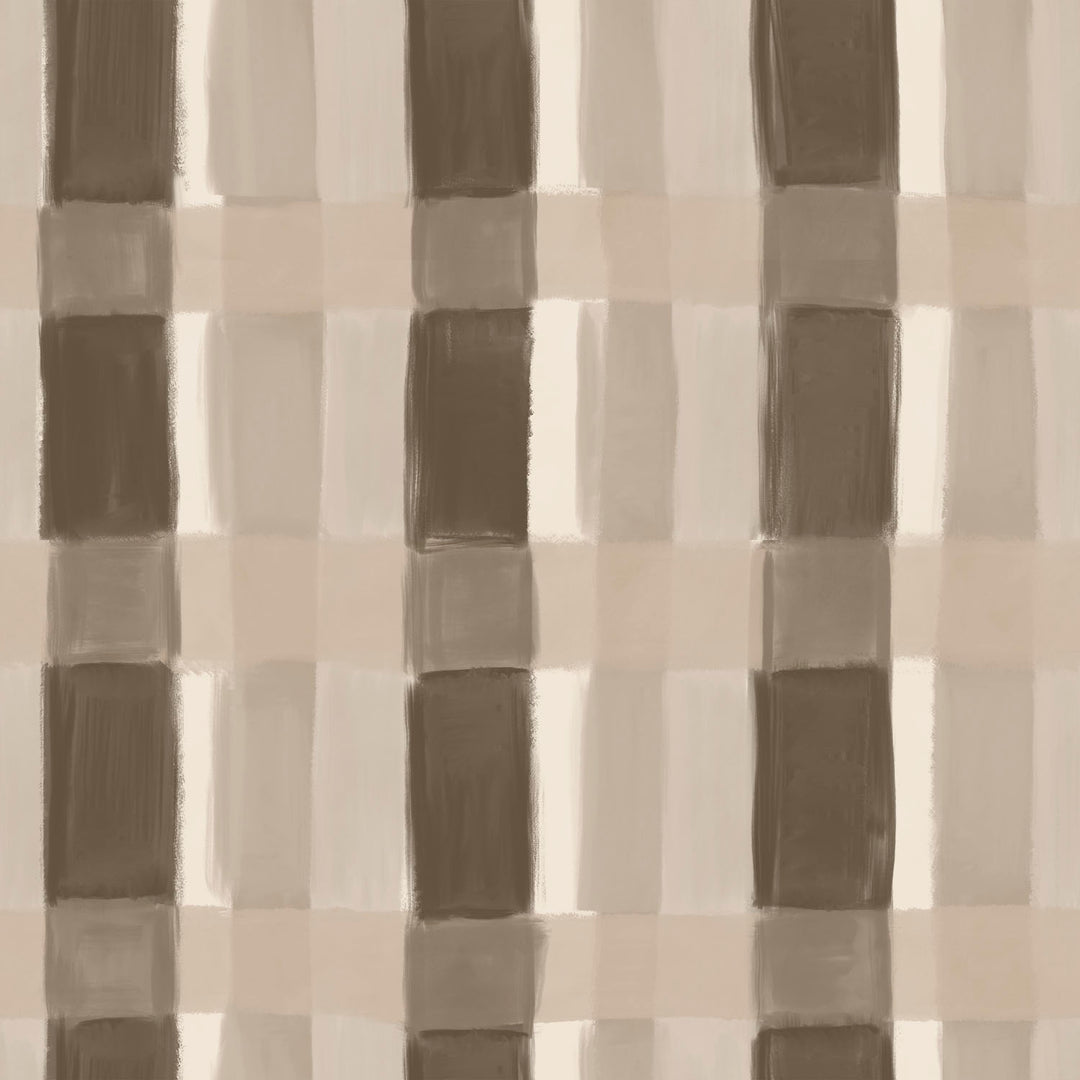 Painted Plaid -Tree Hugger <br> Wallpaper - The Detroit Wallpaper Co.